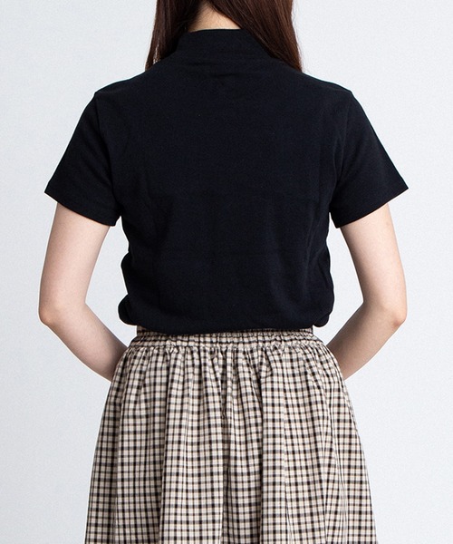 PUNYUS(プニュズ)の「ハイネックTシャツ(Tシャツ/カットソー・レディース・ブラック/ホワイト・5/4/3/2/1)」の14枚目の写真