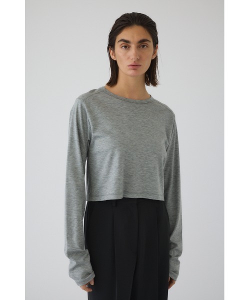 RIM.ARK(リムアーク)の「Silky long T/SH シルキー ロング ティーシャツ(Tシャツ/カットソー・レディース・ホワイト/杢グレー/ブルー/ブラック・FREE)」の21枚目の写真