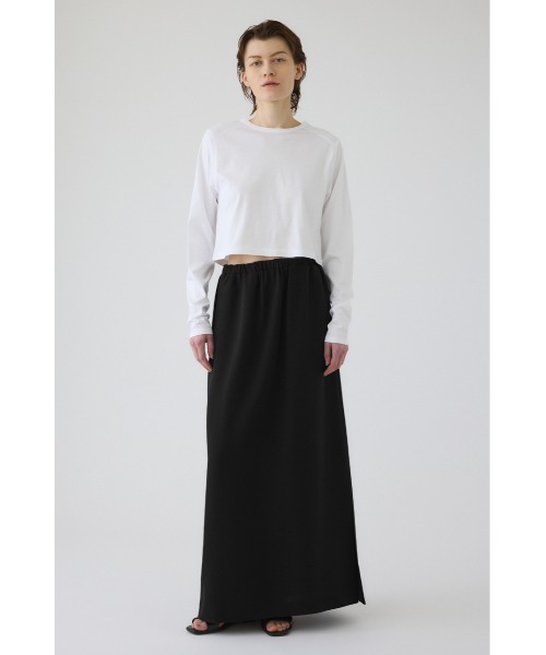 RIM.ARK(リムアーク)の「Silky long T/SH シルキー ロング ティーシャツ(Tシャツ/カットソー・レディース・ホワイト/杢グレー/ブルー/ブラック・FREE)」の5枚目の写真