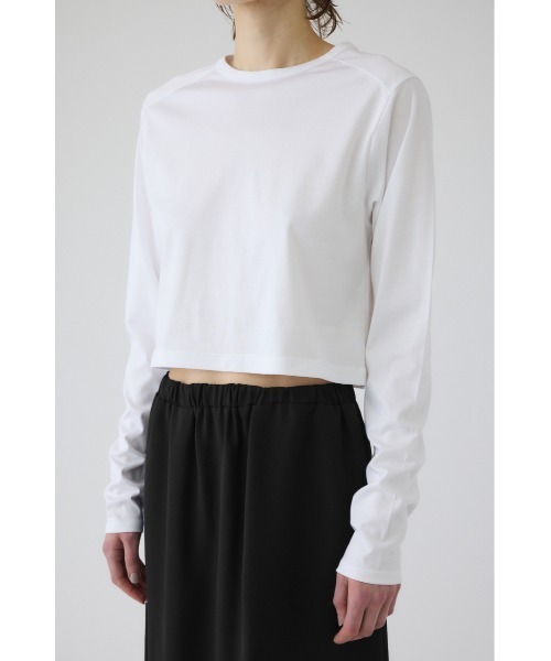 RIM.ARK(リムアーク)の「Silky long T/SH シルキー ロング ティーシャツ(Tシャツ/カットソー・レディース・ホワイト/杢グレー/ブルー/ブラック・FREE)」の12枚目の写真