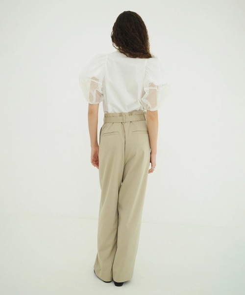 CLANE（クラネ）の「TULLE LAYERED SLEEVE SHIRTS（シャツ/ブラウス・レディース・ホワイト・1/2）」の8枚目の写真