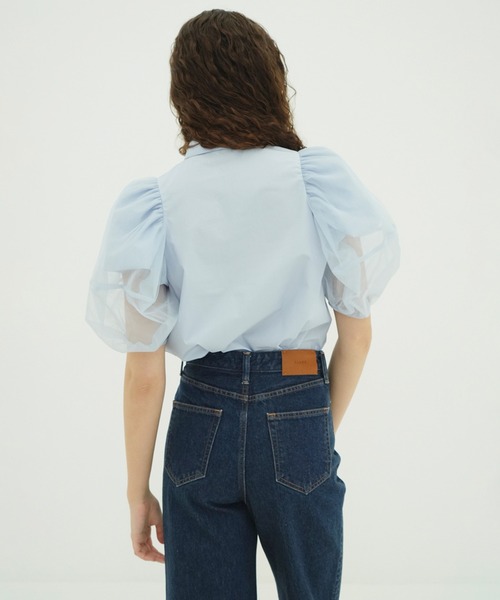CLANE（クラネ）の「TULLE LAYERED SLEEVE SHIRTS（シャツ/ブラウス・レディース・ホワイト・1/2）」の19枚目の写真