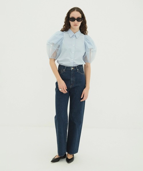 CLANE（クラネ）の「TULLE LAYERED SLEEVE SHIRTS（シャツ/ブラウス・レディース・ホワイト・1/2）」の22枚目の写真