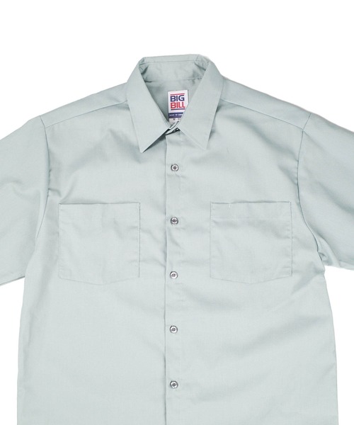 BIG BILL(ビッグビル)の「【T18】【BIGBILL/ビッグビル】POPLIN S/S INDUSTRIAL WORK SHIRTS(シャツ/ブラウス・メンズ・サックスブルー/タン/ミント/グレー/ネイビー・LARGE/MEDIUM)」の13枚目の写真