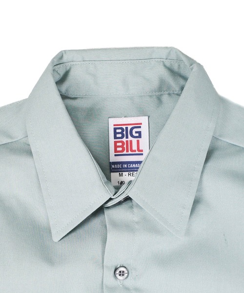 BIG BILL(ビッグビル)の「【T18】【BIGBILL/ビッグビル】POPLIN S/S INDUSTRIAL WORK SHIRTS(シャツ/ブラウス・メンズ・サックスブルー/タン/ミント/グレー/ネイビー・LARGE/MEDIUM)」の14枚目の写真