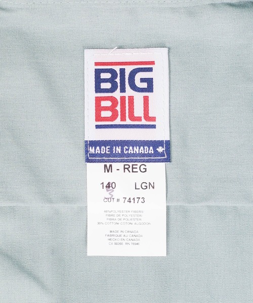 BIG BILL(ビッグビル)の「【T18】【BIGBILL/ビッグビル】POPLIN S/S INDUSTRIAL WORK SHIRTS(シャツ/ブラウス・メンズ・サックスブルー/タン/ミント/グレー/ネイビー・LARGE/MEDIUM)」の19枚目の写真