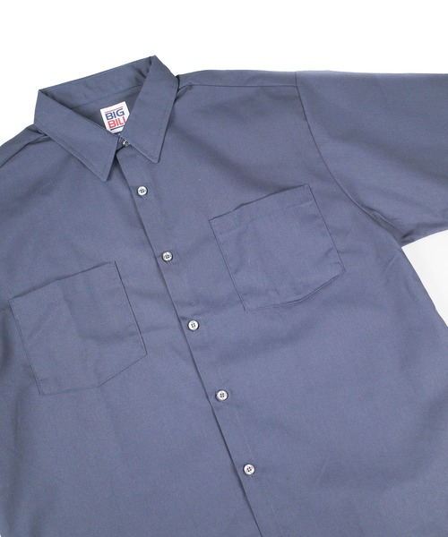 BIG BILL(ビッグビル)の「【T18】【BIGBILL/ビッグビル】POPLIN S/S INDUSTRIAL WORK SHIRTS(シャツ/ブラウス・メンズ・サックスブルー/タン/ミント/グレー/ネイビー・LARGE/MEDIUM)」の8枚目の写真