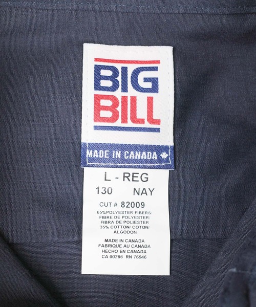 BIG BILL(ビッグビル)の「【T18】【BIGBILL/ビッグビル】POPLIN S/S INDUSTRIAL WORK SHIRTS(シャツ/ブラウス・メンズ・サックスブルー/タン/ミント/グレー/ネイビー・LARGE/MEDIUM)」の10枚目の写真