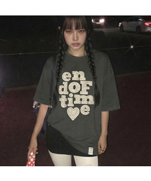 [ユニセックス]END OF TIME レース半袖Tシャツ_4カラー