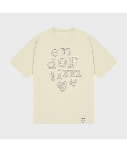 GRAVER（グレーバー）の「[ユニセックス]END OF TIME レース半袖Tシャツ_4カラー（Tシャツ/カットソー・レディース・ホワイト/サンドベージュ/ブラック/チャコールグレー・SMALL/MEDIUM/LARGE）」の4枚目の写真