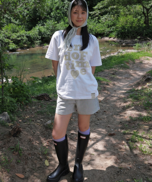 GRAVER（グレーバー）の「[ユニセックス]END OF TIME レース半袖Tシャツ_4カラー（Tシャツ/カットソー・レディース・ホワイト/サンドベージュ/ブラック/チャコールグレー・SMALL/MEDIUM/LARGE）」の12枚目の写真