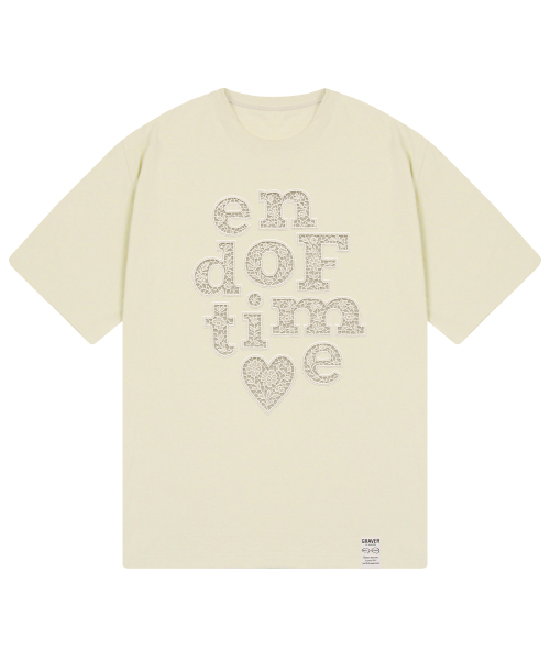GRAVER（グレーバー）の「[ユニセックス]END OF TIME レース半袖Tシャツ_4カラー（Tシャツ/カットソー・レディース・ホワイト/サンドベージュ/ブラック/チャコールグレー・SMALL/MEDIUM/LARGE）」の8枚目の写真