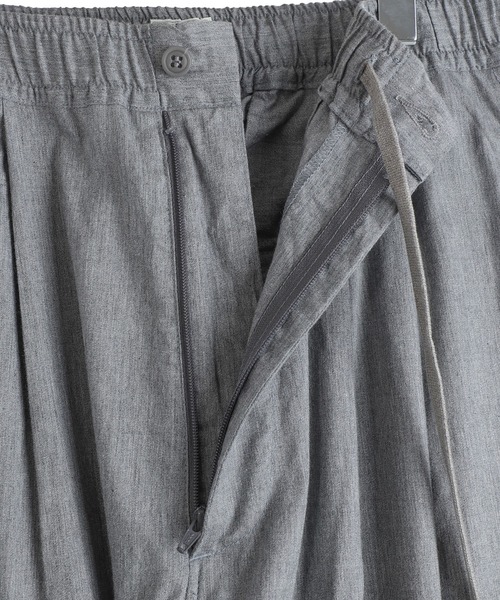 GOLD（ゴールド）の「GOLD / ゴールド：COTTON / SILK NEL 2TUCK WIDE EASY PANTS：26A-GL42617[MUS]（その他パンツ・メンズ・チャコールグレー/ヘザーグレー・M/S）」の17枚目の写真