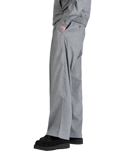 GOLD（ゴールド）の「GOLD / ゴールド：COTTON / SILK NEL 2TUCK WIDE EASY PANTS：26A-GL42617[MUS]（その他パンツ・メンズ・チャコールグレー/ヘザーグレー・M/S）」の21枚目の写真