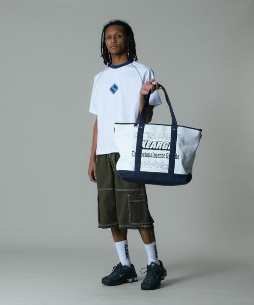 XLARGE（エクストララージ）の「MULTI LOGO TOTE BAG（トートバッグ・メンズ・カモフラージュ/ホワイト/ブラック・ONE SIZE）」の15枚目の写真