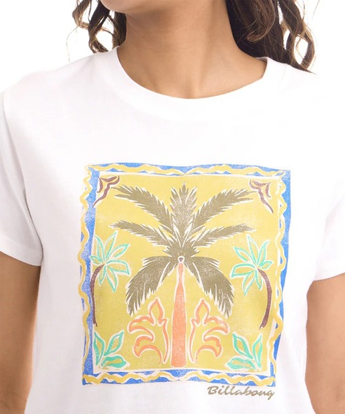 BILLABONG(ビラボン)の「BILLABONG/ビラボン 半袖 クロップドTシャツ GRAPHIC BABY FIT TEE BG01C213(Tシャツ/カットソー・レディース・ホワイト×イエロー/スミクロ・M/L)」の10枚目の写真