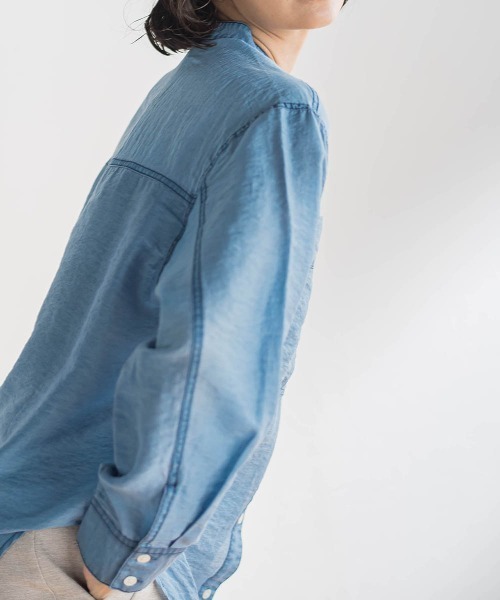 la.f…(ラエフ)の「シアーデニムシャツ(シャツ/ブラウス・レディース・ブルー/ネイビー・7号/9号)」の21枚目の写真