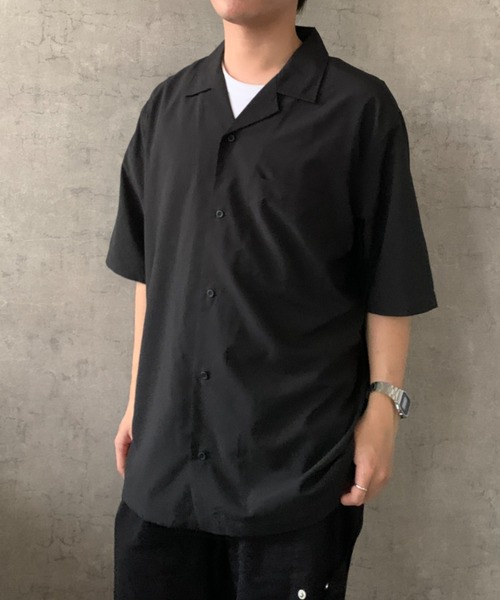 link lot(リンクロット)の「オープンカラーシアーオーバーサイズシャツ(シャツ/ブラウス・メンズ・アイボリー/チャコール/ブルー/ブラック・M/L/XL)」の5枚目の写真