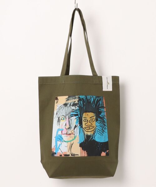 PARKS TOKYO SELECT（パークストウキョウセレクト）の「【JEAN-MICHEL BASQUIAT】メッセージ プリント キャンバス トートバッグ（トートバッグ・メンズ・ホワイト系その他/ブラック/オリーブ/オフホワイト/ブラック系その他・FREE）」の5枚目の写真