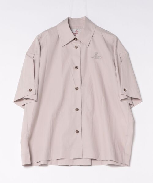 viviennewestwood ヴィヴィアンウエストウッド ブラウス ｵｰｶﾞﾆｯｸｺｯﾄﾝﾀｲﾌﾟﾗｲﾀｰﾋﾞｯｸﾞﾌﾟﾘｰﾂｼｬﾂ（シャツ/ブラウス）｜Vivienne