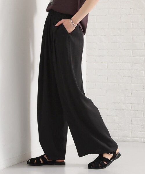 THE SHOP TK （ザ ショップ ティーケー ）の「さらりと心地よい リネンライクワイドパンツ（その他パンツ・レディース・ピンク系/ブラック/アイボリー・13/12）」の20枚目の写真
