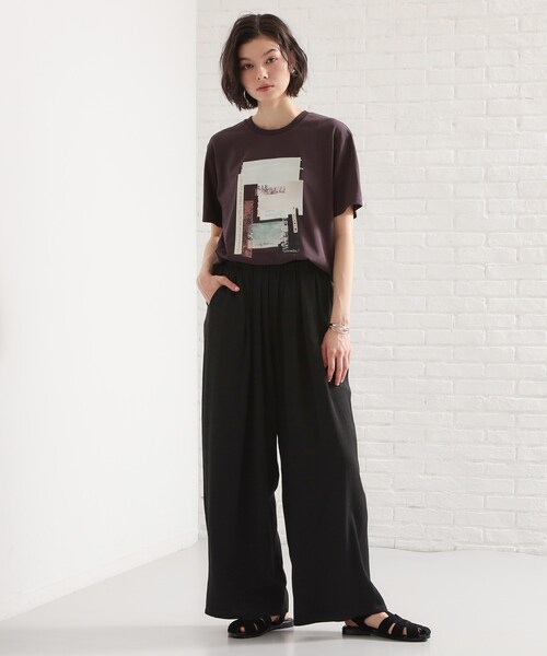 THE SHOP TK （ザ ショップ ティーケー ）の「さらりと心地よい リネンライクワイドパンツ（その他パンツ・レディース・ピンク系/ブラック/アイボリー・13/12）」の19枚目の写真