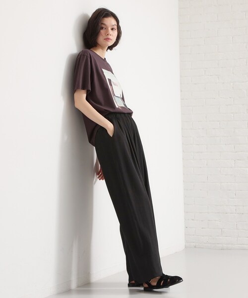 THE SHOP TK （ザ ショップ ティーケー ）の「さらりと心地よい リネンライクワイドパンツ（その他パンツ・レディース・ピンク系/ブラック/アイボリー・13/12）」の18枚目の写真