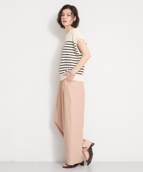 THE SHOP TK （ザ ショップ ティーケー ）の「さらりと心地よい リネンライクワイドパンツ（その他パンツ・レディース・ピンク系/ブラック/アイボリー・13/12）」の14枚目の写真