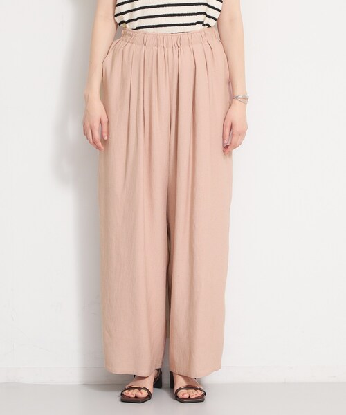 THE SHOP TK （ザ ショップ ティーケー ）の「さらりと心地よい リネンライクワイドパンツ（その他パンツ・レディース・ピンク系/ブラック/アイボリー・13/12）」の7枚目の写真