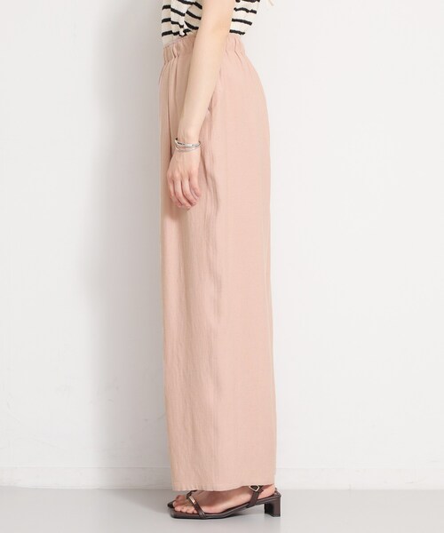 THE SHOP TK （ザ ショップ ティーケー ）の「さらりと心地よい リネンライクワイドパンツ（その他パンツ・レディース・ピンク系/ブラック/アイボリー・13/12）」の6枚目の写真