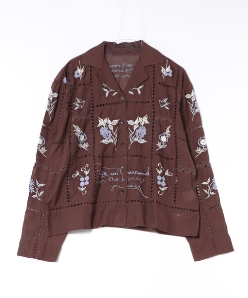 TODAYFUL(トゥデイフル)の「TODAYFUL Embroidery Patchwork Shirts(シャツ/ブラウス・レディース・ブラック/ベージュ/エンジ・FREE)」の12枚目の写真