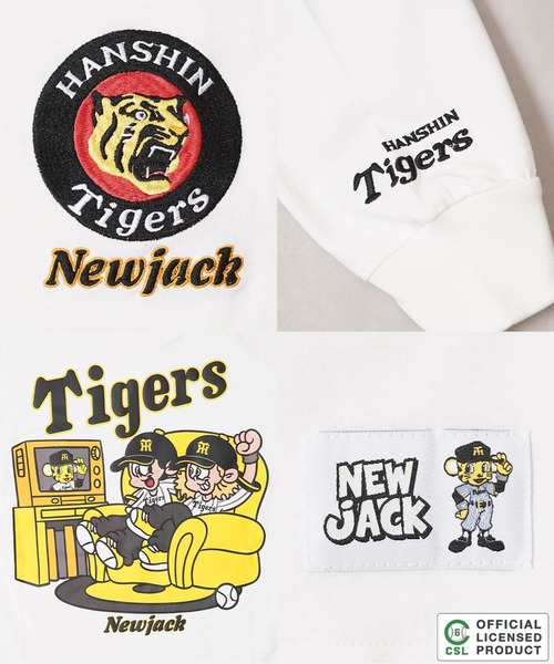 1111clothing(ワンフォークロージング)の「【セ・リーグ】NEW JACK プロ野球 オーバーサイズ ロンT / Professional Baseball Long-Sleeve T-Shirt(Tシャツ/カットソー・メンズ・ブラック系1/ホワイト系4/ブラック系3/ホワイト系5/ブラック系4/ブラック系5/ホワイト系2/ホワイト系1/ホワイト系3/ブラック系2・XL/L/M/S)」の13枚目の写真