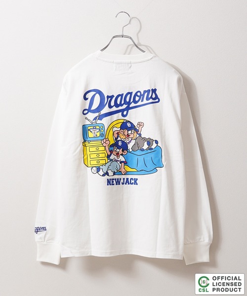 1111clothing(ワンフォークロージング)の「【セ・リーグ】NEW JACK プロ野球 オーバーサイズ ロンT / Professional Baseball Long-Sleeve T-Shirt(Tシャツ/カットソー・メンズ・ブラック系1/ホワイト系4/ブラック系3/ホワイト系5/ブラック系4/ブラック系5/ホワイト系2/ホワイト系1/ホワイト系3/ブラック系2・XL/L/M/S)」の22枚目の写真