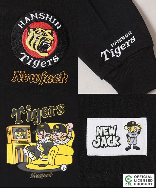 1111clothing(ワンフォークロージング)の「【セ・リーグ】NEW JACK プロ野球 オーバーサイズ ロンT / Professional Baseball Long-Sleeve T-Shirt(Tシャツ/カットソー・メンズ・ブラック系1/ホワイト系4/ブラック系3/ホワイト系5/ブラック系4/ブラック系5/ホワイト系2/ホワイト系1/ホワイト系3/ブラック系2・XL/L/M/S)」の18枚目の写真