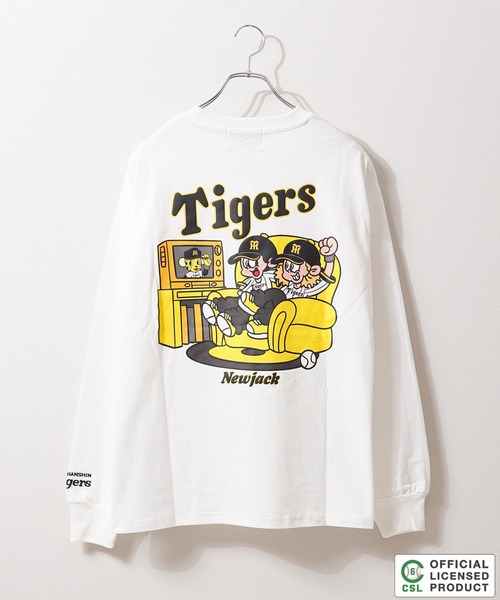 1111clothing(ワンフォークロージング)の「【セ・リーグ】NEW JACK プロ野球 オーバーサイズ ロンT / Professional Baseball Long-Sleeve T-Shirt(Tシャツ/カットソー・メンズ・ブラック系1/ホワイト系4/ブラック系3/ホワイト系5/ブラック系4/ブラック系5/ホワイト系2/ホワイト系1/ホワイト系3/ブラック系2・XL/L/M/S)」の12枚目の写真