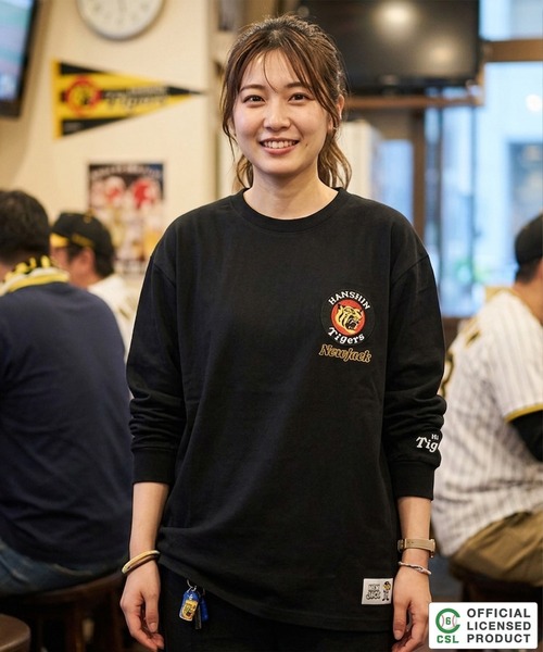 1111clothing(ワンフォークロージング)の「【セ・リーグ】NEW JACK プロ野球 オーバーサイズ ロンT / Professional Baseball Long-Sleeve T-Shirt(Tシャツ/カットソー・メンズ・ブラック系1/ホワイト系4/ブラック系3/ホワイト系5/ブラック系4/ブラック系5/ホワイト系2/ホワイト系1/ホワイト系3/ブラック系2・XL/L/M/S)」の19枚目の写真