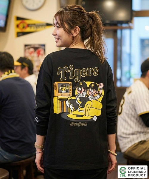 1111clothing(ワンフォークロージング)の「【セ・リーグ】NEW JACK プロ野球 オーバーサイズ ロンT / Professional Baseball Long-Sleeve T-Shirt(Tシャツ/カットソー・メンズ・ブラック系1/ホワイト系4/ブラック系3/ホワイト系5/ブラック系4/ブラック系5/ホワイト系2/ホワイト系1/ホワイト系3/ブラック系2・XL/L/M/S)」の20枚目の写真