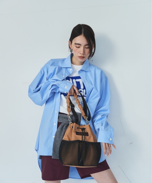 THEATRE PRODUCTS（シアタープロダクツ）の「メッシュポケット２wayショルダーバッグ（ショルダーバッグ・レディース・ブラック/ベージュ・FREE）」の12枚目の写真