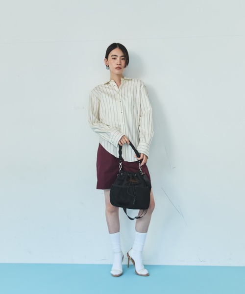 THEATRE PRODUCTS（シアタープロダクツ）の「メッシュポケット２wayショルダーバッグ（ショルダーバッグ・レディース・ブラック/ベージュ・FREE）」の7枚目の写真