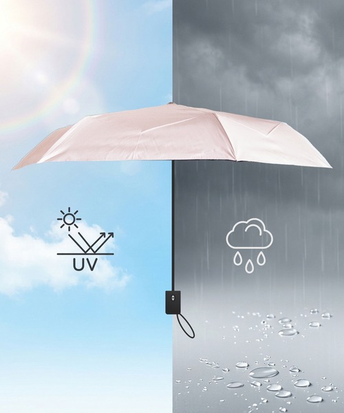 ORiental TRaffic(オリエンタルトラフィック)の「完全遮光 100% ワンタッチ 自動開閉 日傘 晴雨兼用 UVカット100% 軽量 220g 折りたたみ コンパクト 無地 通勤 / G-0601(折りたたみ傘・レディース・ブラック/ホワイト/ブルー/イエロー/ピンク/ブルー系/ピンク系/ブラック×ホワイト・フリ-)」の20枚目の写真