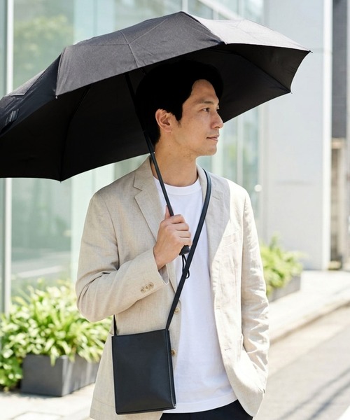 ORiental TRaffic(オリエンタルトラフィック)の「完全遮光 100% ワンタッチ 自動開閉 日傘 晴雨兼用 UVカット100% 軽量 220g 折りたたみ コンパクト 無地 通勤 / G-0601(折りたたみ傘・レディース・ブラック/ホワイト/ブルー/イエロー/ピンク/ブルー系/ピンク系/ブラック×ホワイト・フリ-)」の11枚目の写真