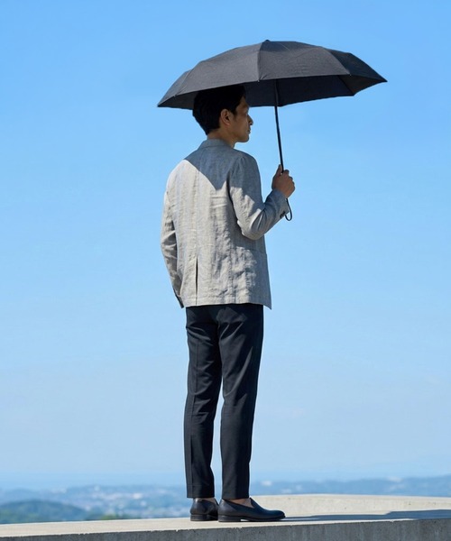 ORiental TRaffic(オリエンタルトラフィック)の「完全遮光 100% ワンタッチ 自動開閉 日傘 晴雨兼用 UVカット100% 軽量 220g 折りたたみ コンパクト 無地 通勤 / G-0601(折りたたみ傘・レディース・ブラック/ホワイト/ブルー/イエロー/ピンク/ブルー系/ピンク系/ブラック×ホワイト・フリ-)」の14枚目の写真