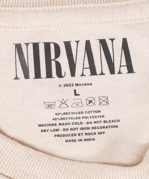 ROCK-OFF(ロックオフ)の「【ROCK-OFF】【3】NIRVANA LIVE AT READ T-SHIRTS(Tシャツ/カットソー・メンズ・ベージュ・X-LARGE/MEDIUM/LARGE)」の7枚目の写真