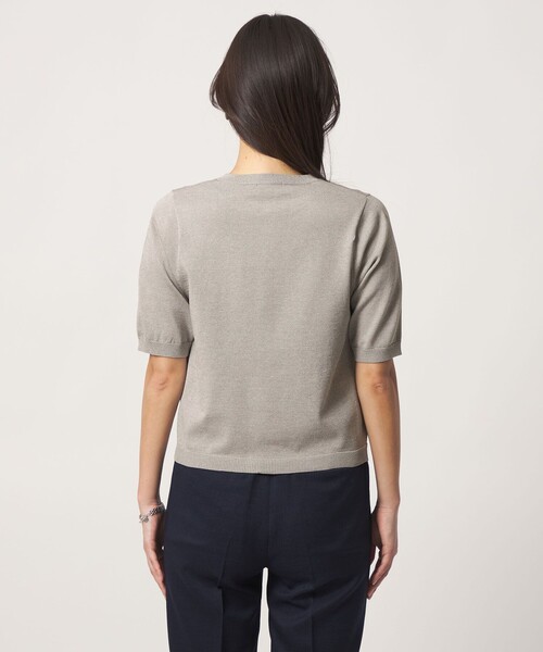 A DAY IN THE LIFE UNITED ARROWS(アデイインザライフユナイテッドアローズ)の「メタルボタン カーディガンジャケット ショートスリーブ ‐ウォッシャブル‐<A DAY IN THE LIFE>(ニット/セーター・レディース・ブラック/ライトグレー/ダークブラウン/ネイビー・FREE)」の15枚目の写真
