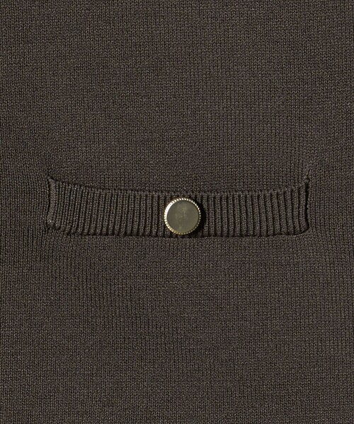 A DAY IN THE LIFE UNITED ARROWS(アデイインザライフユナイテッドアローズ)の「メタルボタン カーディガンジャケット ショートスリーブ ‐ウォッシャブル‐<A DAY IN THE LIFE>(ニット/セーター・レディース・ブラック/ライトグレー/ダークブラウン/ネイビー・FREE)」の19枚目の写真