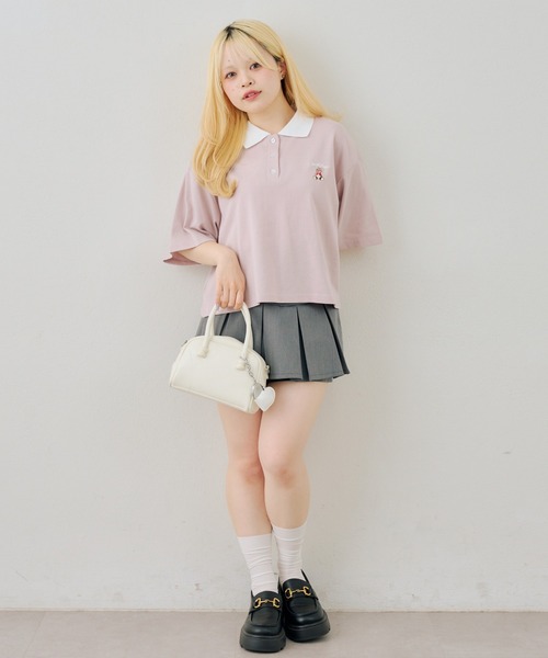 continuer de NICE CLAUP(コンティニューデナイスクラップ)の「クマさんのポロT(Tシャツ/カットソー・レディース・ブルー系その他/ネイビー/ピンク/オフホワイト・FREE)」の17枚目の写真