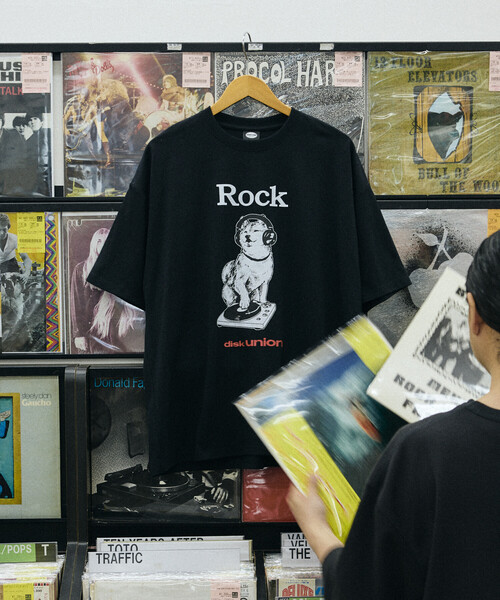 Лимитированная коллекция diskunion×FREAK'S STORE — принт с Хашиваки «Big Silhouette Print» — футболка