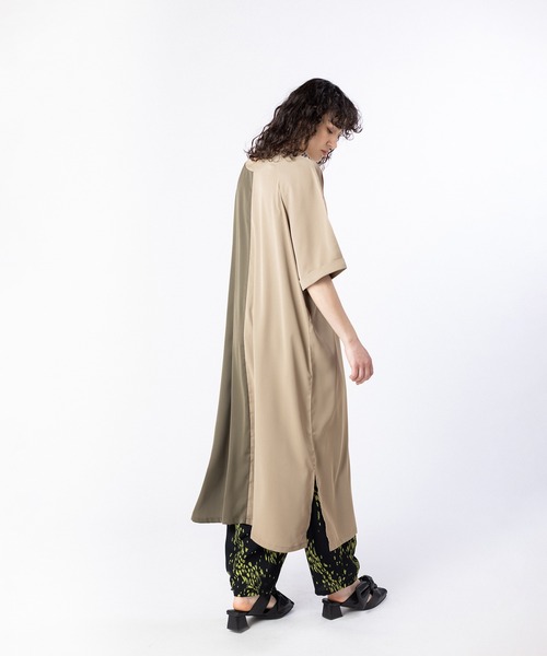 OSMOSIS(オズモーシス)の「2WAYトライカラーワンピース(ワンピース・レディース・ネイビー/ベージュ/ブラック・ONE SIZE)」の15枚目の写真