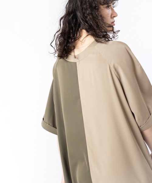 OSMOSIS(オズモーシス)の「2WAYトライカラーワンピース(ワンピース・レディース・ネイビー/ベージュ/ブラック・ONE SIZE)」の19枚目の写真