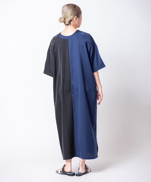 OSMOSIS(オズモーシス)の「2WAYトライカラーワンピース(ワンピース・レディース・ネイビー/ベージュ/ブラック・ONE SIZE)」の22枚目の写真